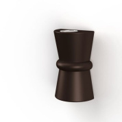 настенное бра цилиндрической формы с направленным вверх и вниз светом в корпусе цвета ржавчины