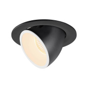 1005982 SLV NUMINOS® GIMBLE L DL светильник встраиваемый 700мА 25.4Вт с LED 2700K, 2250лм, 55°, черный/белый