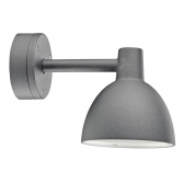 уличный настенно-потолочный светильник с купольным плафоном и коротким кронштейном