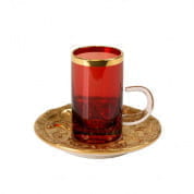 Ramz by villari ruby arabic tea cup & saucer чашка, Villari