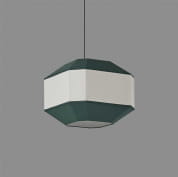 ACB Iluminacion Bauhaus 3917/45 Подвесной светильник Зеленый/Лен, LED E27 1x15W