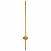 бра с вытянутой вертикальной подсветкой золотой