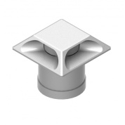 квадратный уличный аплайт с направленной боковой оптикой