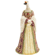 54892 Bird Lady Duck белый 31cm Kare design статуэтка