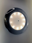 накладной потолочный светильник с круглым корпусом и матовым рассеивателем