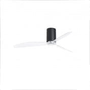 32041 MINI TUBE FAN Matt black/transparent ceiling fan with DC motor люстра с вентилятором Faro barcelona