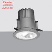 BV41 iRound iGuzzini Ceiling-mounted recessed luminaire with IP66 protection rating, large body, Warm White COB Leds, Wall Washer optic