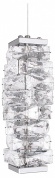 подвесной светильник с вытянутым кристаллическим плафоном