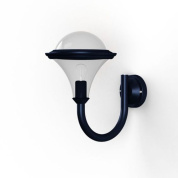 настенное бра с куполообразным плафоном синего цвета