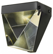 накладной светильник с трапециевидным корпусом в черном цвете