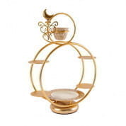 Extravaganza - round pastry holder & coffee cup - caramel чашка, Villari