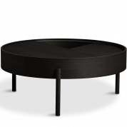 Arc coffee table 89 cm Black Woud, кофейный столик