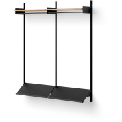 41964 New Works New Works Shelving System настенная система хранения с дубовыми полками и черным каркасом