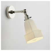 настенный светильник с гранёным плафоном и хромированным держателем