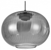 подвесной светильник с серым стеклянным плафоном