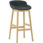 604453 Normann Copenhagen Hyg Барный стул 75 см, темно-серый / дуб