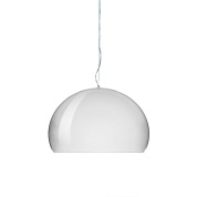 подвесная люстра куполообразной формы хромированного оттенка