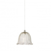 подвесной светильник из прозрачного стекла с арочным плафоном