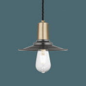 Sleek Flat Pendant - 8 Inch - Pewter подвесной светильник Industville SL-FP8-P