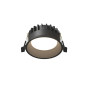 встраиваемый потолочный светильник черного цвета с алюминиевым корпусом