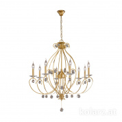 Kolarz Carat 0232.88.3.KpT люстра золото 24 карата ø92cm высота 98cm мин. высота 118cm макс. высота 163cm 8 ламп e14