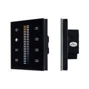 021062 Arlight Панель Sens SR-2830B-AC-RF-IN Black (220V,MIX+DIM,4зоны)
