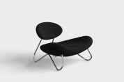 Meadow lounge chair Hallingdal 180/Chrome Woud, кресло