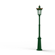 фонарный столб темно-зеленого цвета