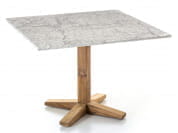 Jeko Садовый стол из мелиорированного дерева и мрамора Gervasoni