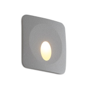 настенный светодиодный светильник квадратной формы с центральным утопленным источником света