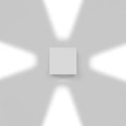 уличный настенный светильник с четырёхлучевым распределением света