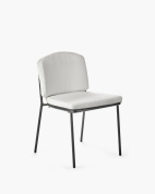 обеденный стул без подлокотников на металлическом каркасе