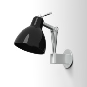 Rotaliana Luxy W0 настенный светильник с соединениями чёрный; серебро 1LXW000843ZR0