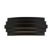 настенный светильник с многослойным корпусом чёрный