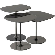 04043NE Kartell Thierry Набор из 3 журнальных столиков, черный