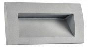 встраиваемый уличный светильник прямоугольный серый