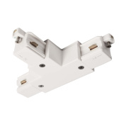 угловой коннектор для однофазного трека белый комплектующий