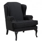 108102 Chair Frank Sinatra pinstripe b/w кресло Eichholtz