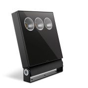 ландшафтный прожектор с двумя круглыми световыми модулями