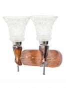 Aston Wood Double Wall Light бра FOS Lighting Aston-EMBZGhanti-WL2