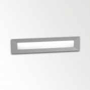 LOGIC W L F A алюм. серый Delta Light встраиваемый в стену уличный светильник