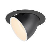 1006036 SLV NUMINOS® GIMBLE XL DL светильник встраиваемый 1050мА 37.4Вт с LED 2700K, 3500лм, 55°, черный/белый