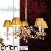 Люстра Orion Kristalldesign LU 2144/5 gold/4463 gold