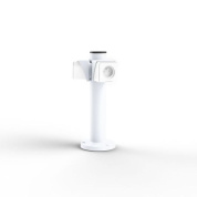 уличная розетка на стойке белого цвета