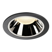 1004011 SLV NUMINOS® XL DL светильник встраиваемый 1050мА 37.4Вт с LED 3000K, 3500лм, 20°, черный/хром