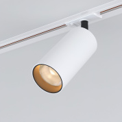 однофазный трековый прожектор с цилиндрическим корпусом и утопленным источником света