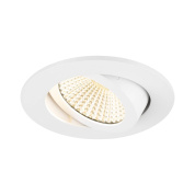 1007391 SLV NEW TRIA® 68 ROUND светильник встраиваемый с LED 8.3Вт, 3000K, 750лм, 60°, димм., белый