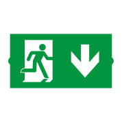 сменная пиктограмма направления эвакуации для аварийной панели