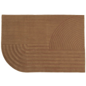 ковер шерстяной жженый оранжевый 170x240 см