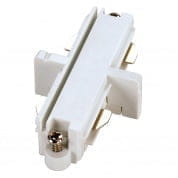 143091 SLV 1PHASE-TRACK, коннектор прямой внутренний электрический, белый